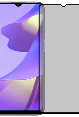 Nomfy Screenprotector Geschikt voor OPPO A16 Screenprotector Privacy Bescherm Glas - Screenprotector Geschikt voor OPPO A16 Privacy Screenprotector Tempered Glass