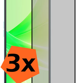 Nomfy Nomfy OPPO A17 Screenprotector Glas Privacy - 3 PACK