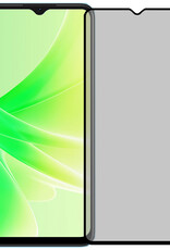 Nomfy Screenprotector Geschikt voor OPPO A17 Screenprotector Privacy Bescherm Glas - Screenprotector Geschikt voor OPPO A17 Privacy Screenprotector Tempered Glass - 3 PACK