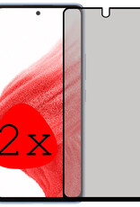 BASEY. Screenprotector Geschikt voor Samsung A53 Screenprotector Privacy Beschermglas - Screenprotector Geschikt voor Samsung Galaxy A53 Screen Protector Full Screen Privacy - 2 Stuks