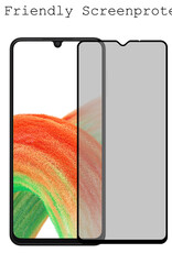 BASEY. Screenprotector Geschikt voor Samsung A33 Screenprotector Privacy Beschermglas - Screenprotector Geschikt voor Samsung Galaxy A33 Screen Protector Full Screen Privacy - 2 Stuks