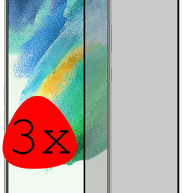BASEY. Samsung Galaxy S21FE Screenprotector Glas Privacy - 3 PACK