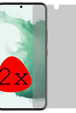 BASEY. Screenprotector Geschikt voor Samsung S22 Screenprotector Privacy Beschermglas - Screenprotector Geschikt voor Samsung Galaxy S22 Screen Protector Full Screen Privacy - 2 Stuks