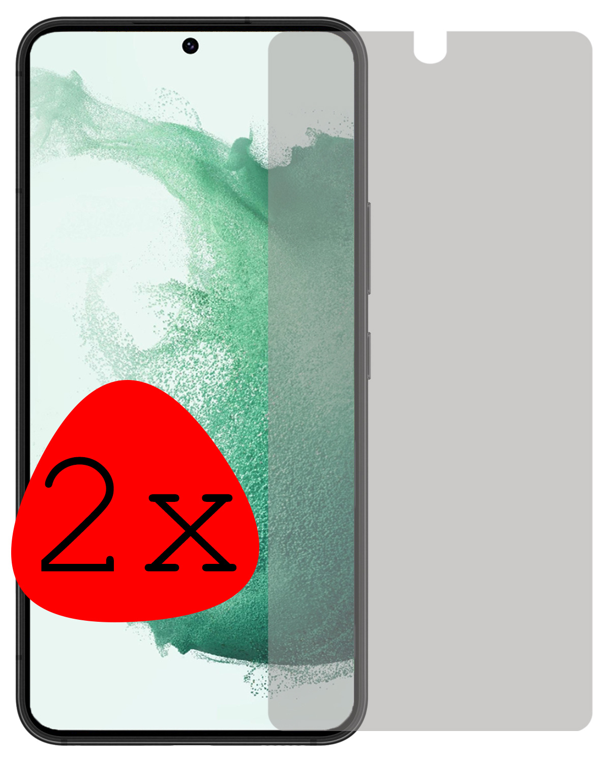 BASEY. Screenprotector Geschikt voor Samsung S22 Plus Screenprotector Privacy Beschermglas - Screenprotector Geschikt voor Samsung Galaxy S22 Plus Screen Protector Full Screen Privacy - 2 Stuks