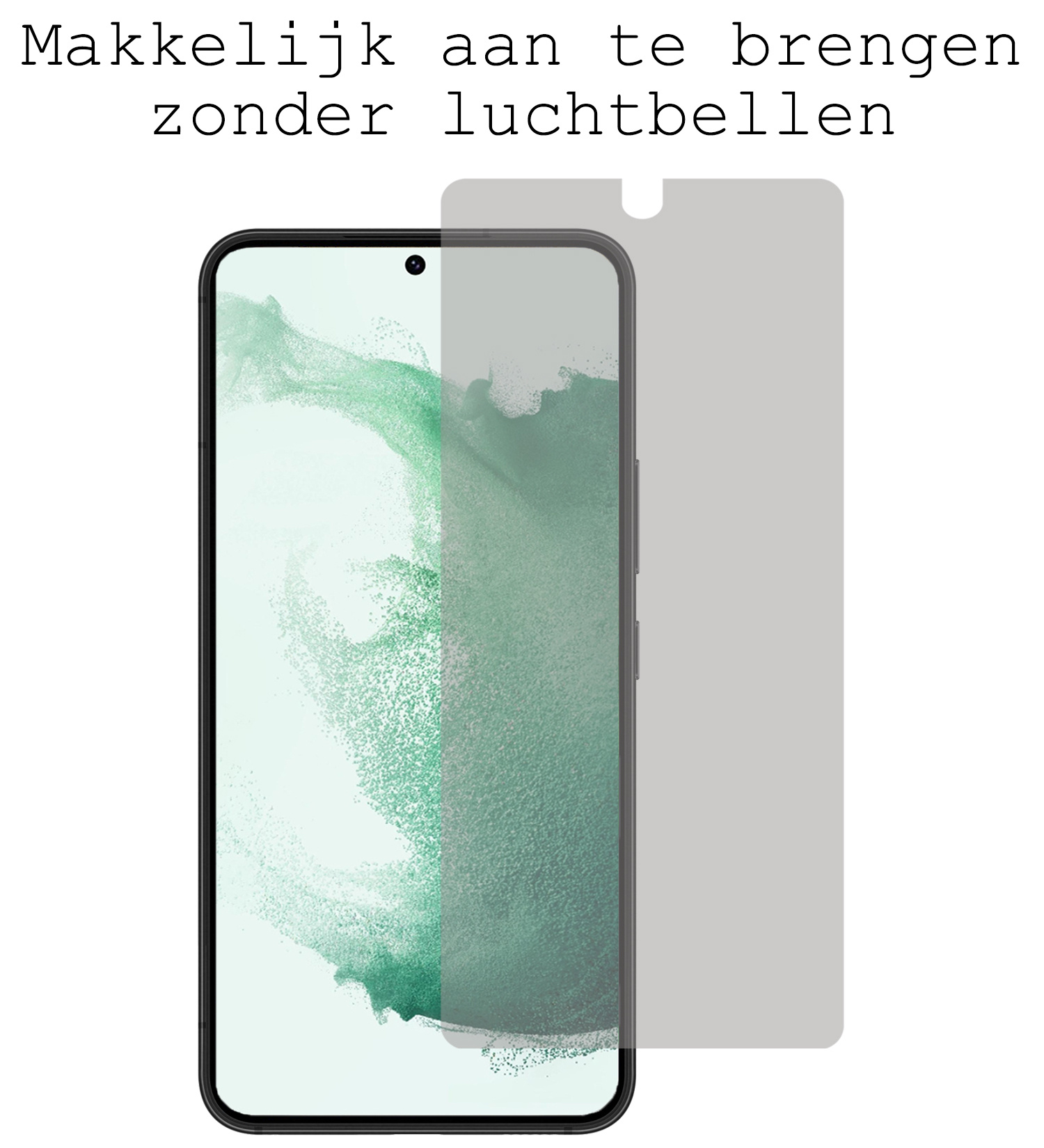 BASEY. Screenprotector Geschikt voor Samsung S22 Plus Screenprotector Privacy Beschermglas - Screenprotector Geschikt voor Samsung Galaxy S22 Plus Screen Protector Full Screen Privacy - 2 Stuks