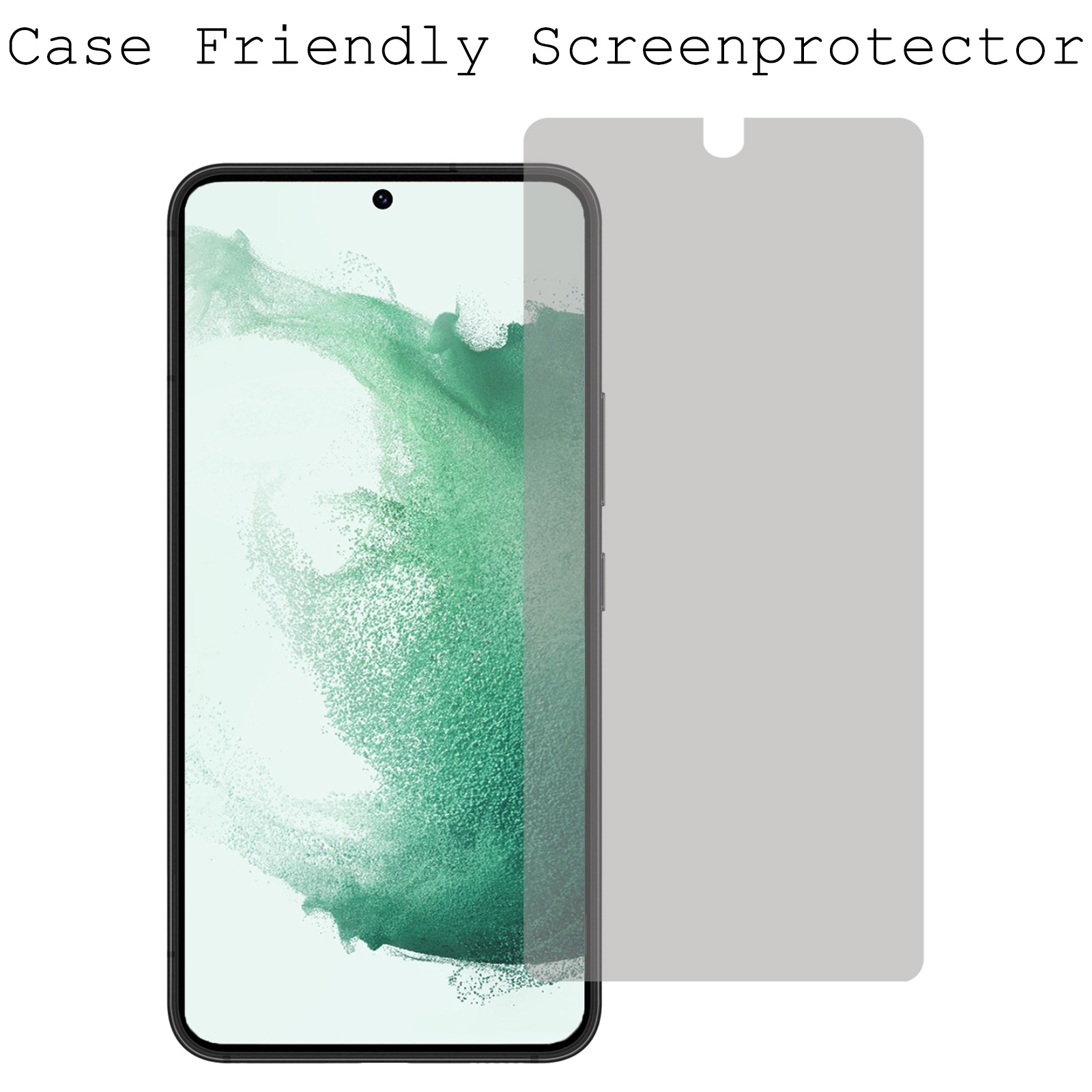 BASEY. Screenprotector Geschikt voor Samsung S22 Plus Screenprotector Privacy Beschermglas - Screenprotector Geschikt voor Samsung Galaxy S22 Plus Screen Protector Full Screen Privacy - 2 Stuks