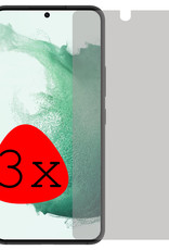 BASEY. Screenprotector Geschikt voor Samsung S22 Plus Screenprotector Privacy Beschermglas - Screenprotector Geschikt voor Samsung Galaxy S22 Plus Screen Protector Full Screen Privacy - 3 Stuks