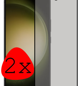 BASEY. BASEY. Samsung Galaxy S23 Plus Screenprotector Glas Privacy - 2 PACK