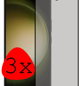 BASEY. BASEY. Samsung Galaxy S23 Plus Screenprotector Glas Privacy - 3 PACK