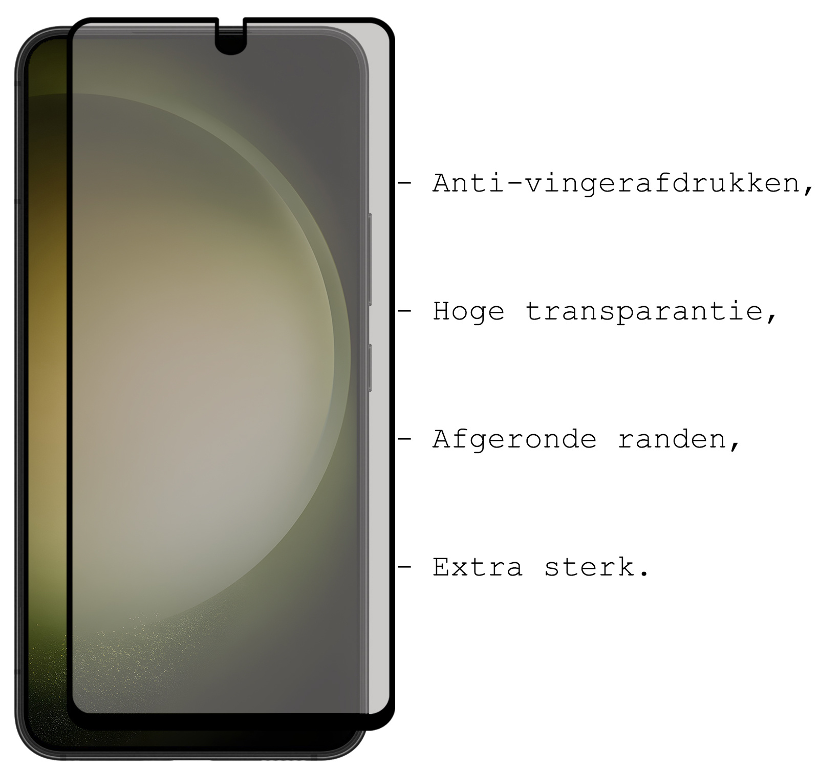 BASEY. Screenprotector Geschikt voor Samsung S23 Screenprotector Privacy Beschermglas - Screenprotector Geschikt voor Samsung Galaxy S23 Screen Protector Full Screen Privacy - 3 Stuks