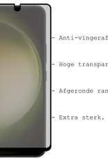 BASEY. Screenprotector Geschikt voor Samsung S23 Plus Screenprotector Privacy Beschermglas - Screenprotector Geschikt voor Samsung Galaxy S23 Plus Screen Protector Full Screen Privacy - 2 Stuks