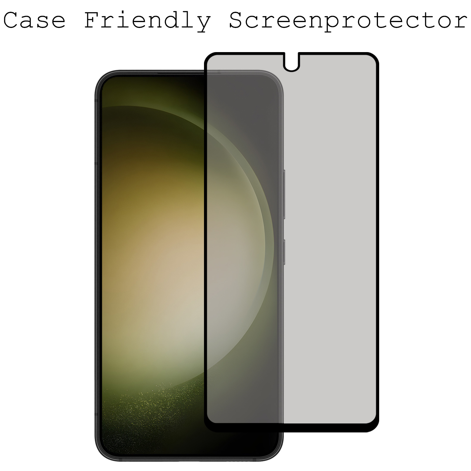 BASEY. Screenprotector Geschikt voor Samsung S23 Plus Screenprotector Privacy Beschermglas - Screenprotector Geschikt voor Samsung Galaxy S23 Plus Screen Protector Full Screen Privacy - 2 Stuks