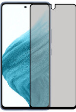 NoXx Screenprotector Geschikt voor Samsung A53 Screenprotector Privacy Tempered Glass Gehard Glas Display Cover