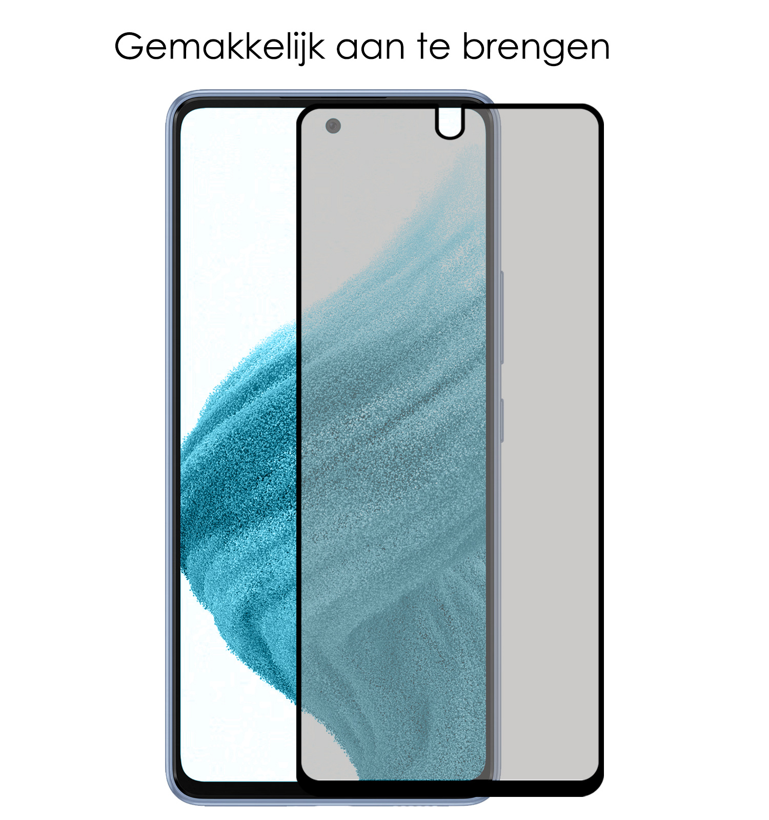 NoXx Screenprotector Geschikt voor Samsung A53 Screenprotector Privacy Tempered Glass Gehard Glas Display Cover