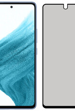 NoXx Screenprotector Geschikt voor Samsung A53 Screenprotector Privacy Tempered Glass Gehard Glas Display Cover