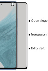 NoXx Screenprotector Geschikt voor Samsung A53 Screenprotector Privacy Tempered Glass Gehard Glas Display Cover