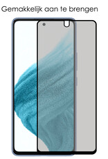 NoXx Screenprotector Geschikt voor Samsung A53 Screenprotector Privacy Tempered Glass Gehard Glas Display Cover - 2x