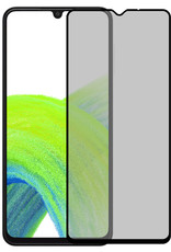 NoXx Screenprotector Geschikt voor Samsung A33 Screenprotector Privacy Tempered Glass Gehard Glas Display Cover