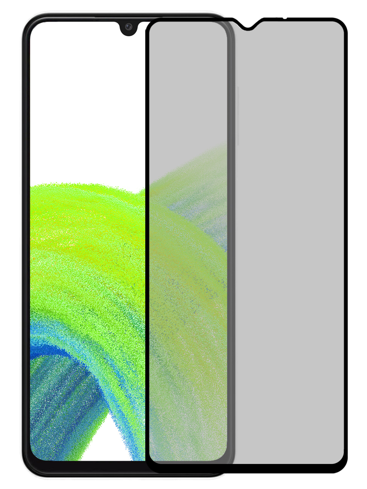 NoXx Screenprotector Geschikt voor Samsung A33 Screenprotector Privacy Tempered Glass Gehard Glas Display Cover