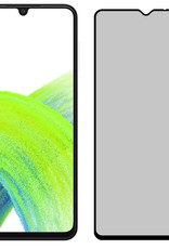 NoXx Screenprotector Geschikt voor Samsung A33 Screenprotector Privacy Tempered Glass Gehard Glas Display Cover