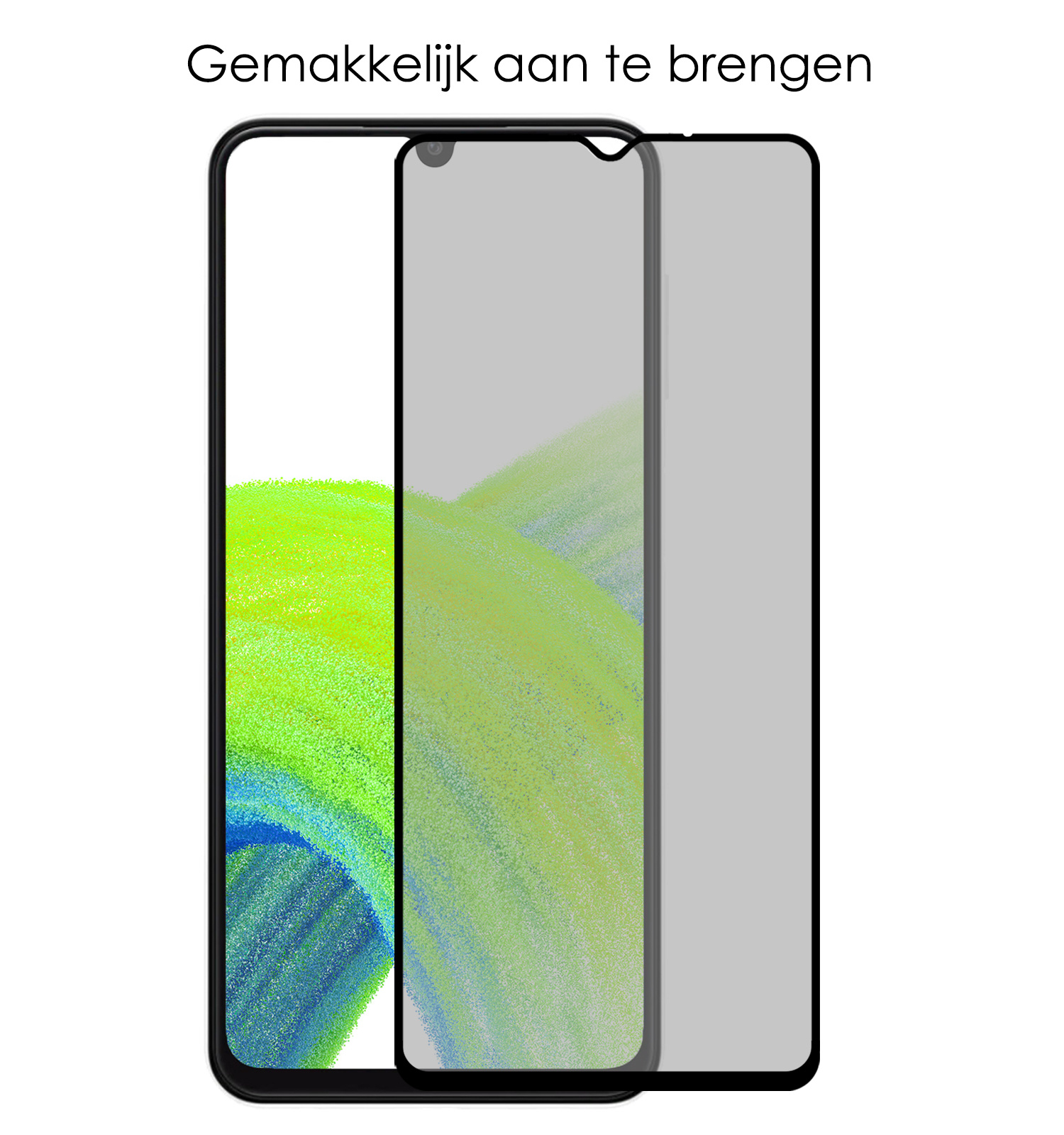 Samsung Galaxy A33 Screenprotector Privacy Tempered Glass Full Cover Gehard Glas Beschermglas - 2x