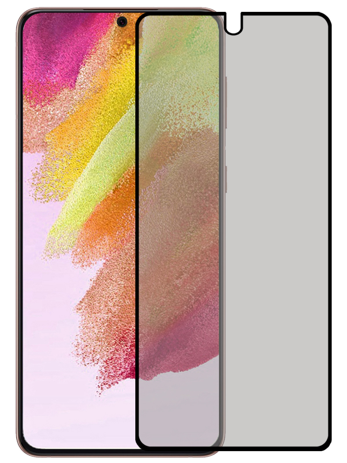 NoXx Screenprotector Geschikt voor Samsung S21 FE Screenprotector Privacy Tempered Glass Gehard Glas Display Cover
