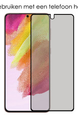 NoXx Screenprotector Geschikt voor Samsung S21 FE Screenprotector Privacy Tempered Glass Gehard Glas Display Cover