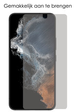 NoXx Screenprotector Geschikt voor Samsung S22 Screenprotector Privacy Tempered Glass Gehard Glas Display Cover - 3x