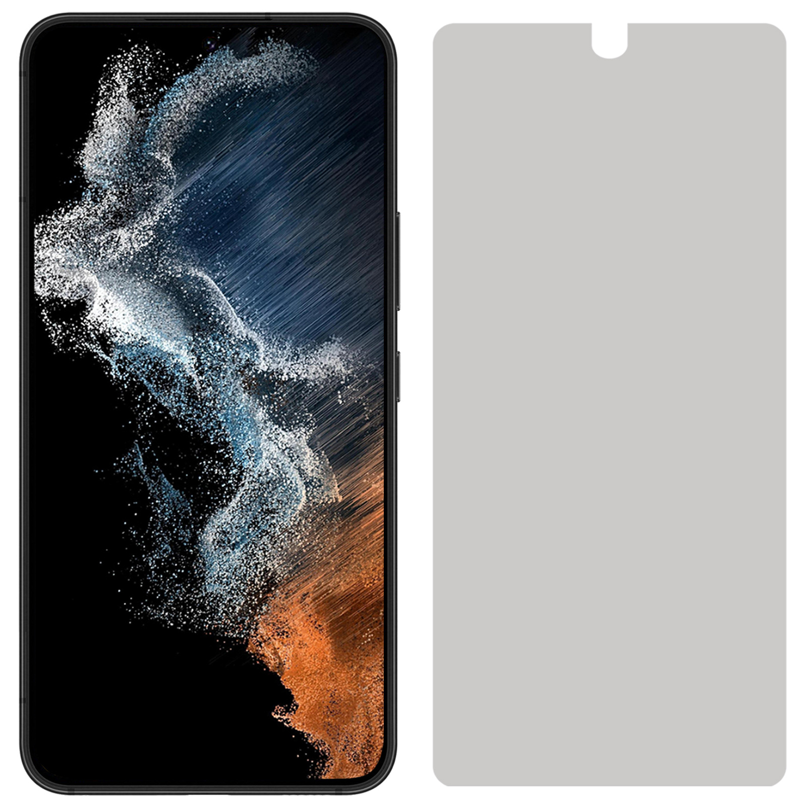 NoXx Screenprotector Geschikt voor Samsung S22 Screenprotector Privacy Tempered Glass Gehard Glas Display Cover - 3x
