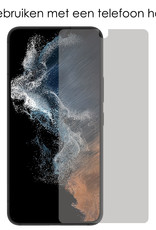 NoXx Screenprotector Geschikt voor Samsung S22 Screenprotector Privacy Tempered Glass Gehard Glas Display Cover - 3x