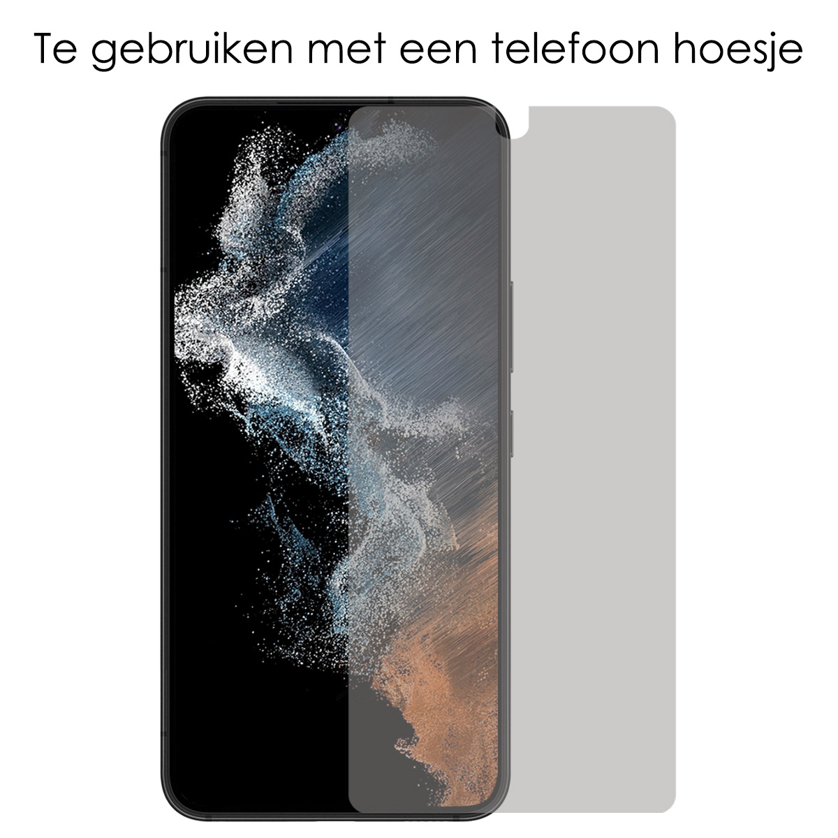 NoXx Screenprotector Geschikt voor Samsung S22 Screenprotector Privacy Tempered Glass Gehard Glas Display Cover - 3x