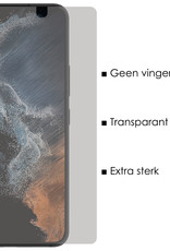 NoXx Screenprotector Geschikt voor Samsung S22 Screenprotector Privacy Tempered Glass Gehard Glas Display Cover - 3x