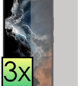 NoXx Samsung Galaxy S22 Plus Screenprotector Glas Privacy - 3 PACK