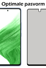 Nomfy Screenprotector Geschikt voor Samsung A53 Screenprotector Privacy Bescherm Glas - Screenprotector Geschikt voor Samsung Galaxy A53 Privacy Screenprotector Tempered Glass - 2 PACK