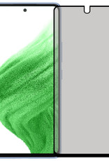 Nomfy Screenprotector Geschikt voor Samsung A53 Screenprotector Privacy Bescherm Glas - Screenprotector Geschikt voor Samsung Galaxy A53 Privacy Screenprotector Tempered Glass - 2 PACK