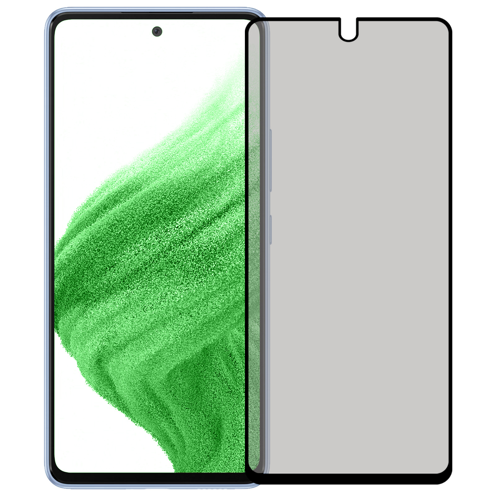 Nomfy Screenprotector Geschikt voor Samsung A53 Screenprotector Privacy Bescherm Glas - Screenprotector Geschikt voor Samsung Galaxy A53 Privacy Screenprotector Tempered Glass - 2 PACK