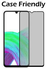 Nomfy Screenprotector Geschikt voor Samsung A33 Screenprotector Privacy Bescherm Glas - Screenprotector Geschikt voor Samsung Galaxy A33 Privacy Screenprotector Tempered Glass - 3 PACK