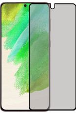Nomfy Screenprotector Geschikt voor Samsung S21 FE Screenprotector Privacy Bescherm Glas - Screenprotector Geschikt voor Samsung Galaxy S21 FE Privacy Screenprotector Tempered Glass