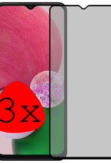 BASEY. Screenprotector Geschikt voor Samsung A13 5G Screenprotector Privacy Beschermglas - Screenprotector Geschikt voor Samsung Galaxy A13 5G Screen Protector Full Screen Privacy - 3 Stuks