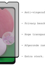 BASEY. Screenprotector Geschikt voor Samsung A13 5G Screenprotector Privacy Beschermglas - Screenprotector Geschikt voor Samsung Galaxy A13 5G Screen Protector Full Screen Privacy - 3 Stuks