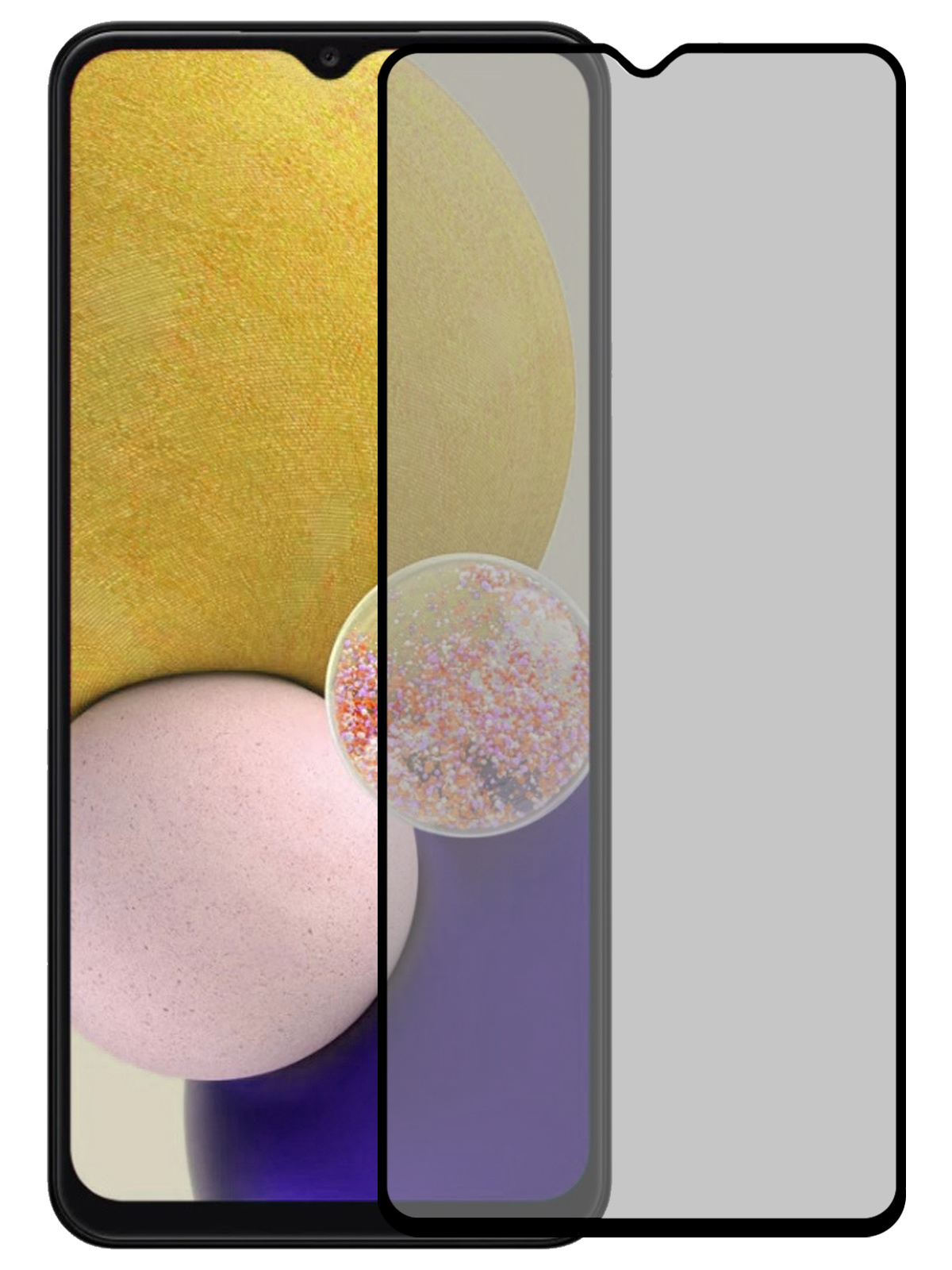 NoXx Screenprotector Geschikt voor Samsung A13 5G Screenprotector Privacy Tempered Glass Gehard Glas Display Cover