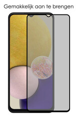 NoXx Screenprotector Geschikt voor Samsung A13 5G Screenprotector Privacy Tempered Glass Gehard Glas Display Cover - 2x