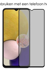 NoXx Screenprotector Geschikt voor Samsung A13 5G Screenprotector Privacy Tempered Glass Gehard Glas Display Cover - 2x