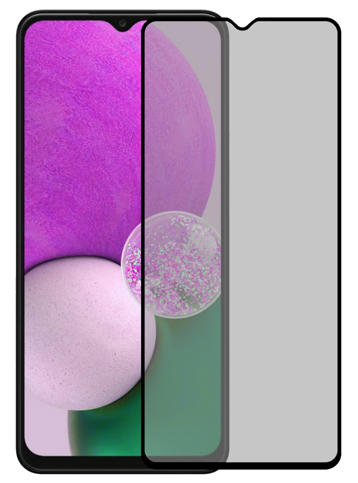 Nomfy Screenprotector Geschikt voor Samsung A13 5G Screenprotector Privacy Bescherm Glas - Screenprotector Geschikt voor Samsung Galaxy A13 5G Privacy Screenprotector Tempered Glass