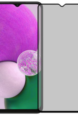 Nomfy Screenprotector Geschikt voor Samsung A13 5G Screenprotector Privacy Bescherm Glas - Screenprotector Geschikt voor Samsung Galaxy A13 5G Privacy Screenprotector Tempered Glass - 2 PACK
