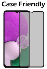 Nomfy Screenprotector Geschikt voor Samsung A13 5G Screenprotector Privacy Bescherm Glas - Screenprotector Geschikt voor Samsung Galaxy A13 5G Privacy Screenprotector Tempered Glass - 3 PACK