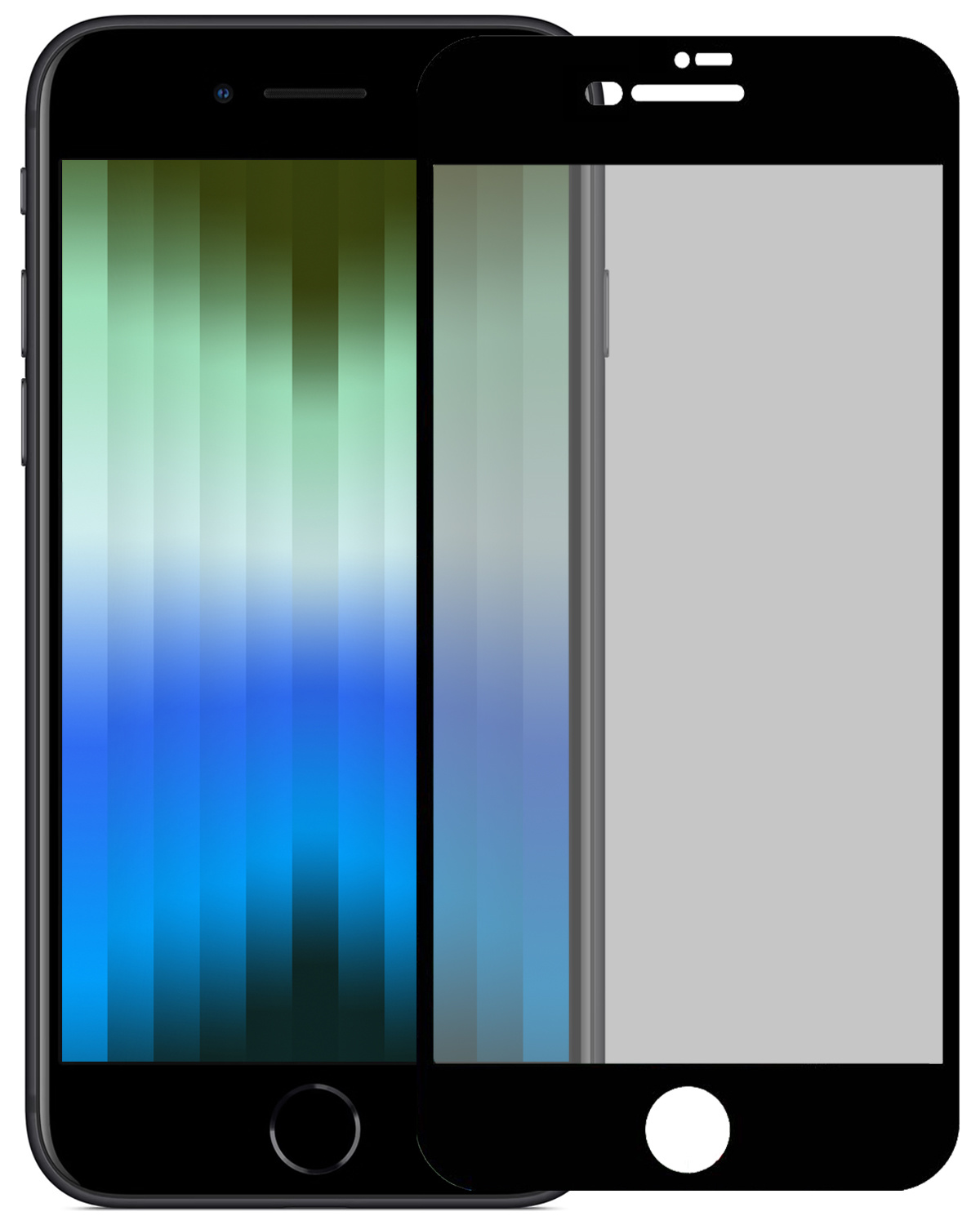 BASEY. Screenprotector Geschikt voor iPhone SE 2022 Screenprotector Privacy Beschermglas - Screenprotector Geschikt voor iPhone SE (2022) Screen Protector Full Screen Privacy