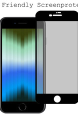 BASEY. Screenprotector Geschikt voor iPhone SE 2022 Screenprotector Privacy Beschermglas - Screenprotector Geschikt voor iPhone SE (2022) Screen Protector Full Screen Privacy - 2 Stuks