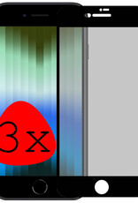 BASEY. Screenprotector Geschikt voor iPhone SE 2022 Screenprotector Privacy Beschermglas - Screenprotector Geschikt voor iPhone SE (2022) Screen Protector Full Screen Privacy - 3 Stuks