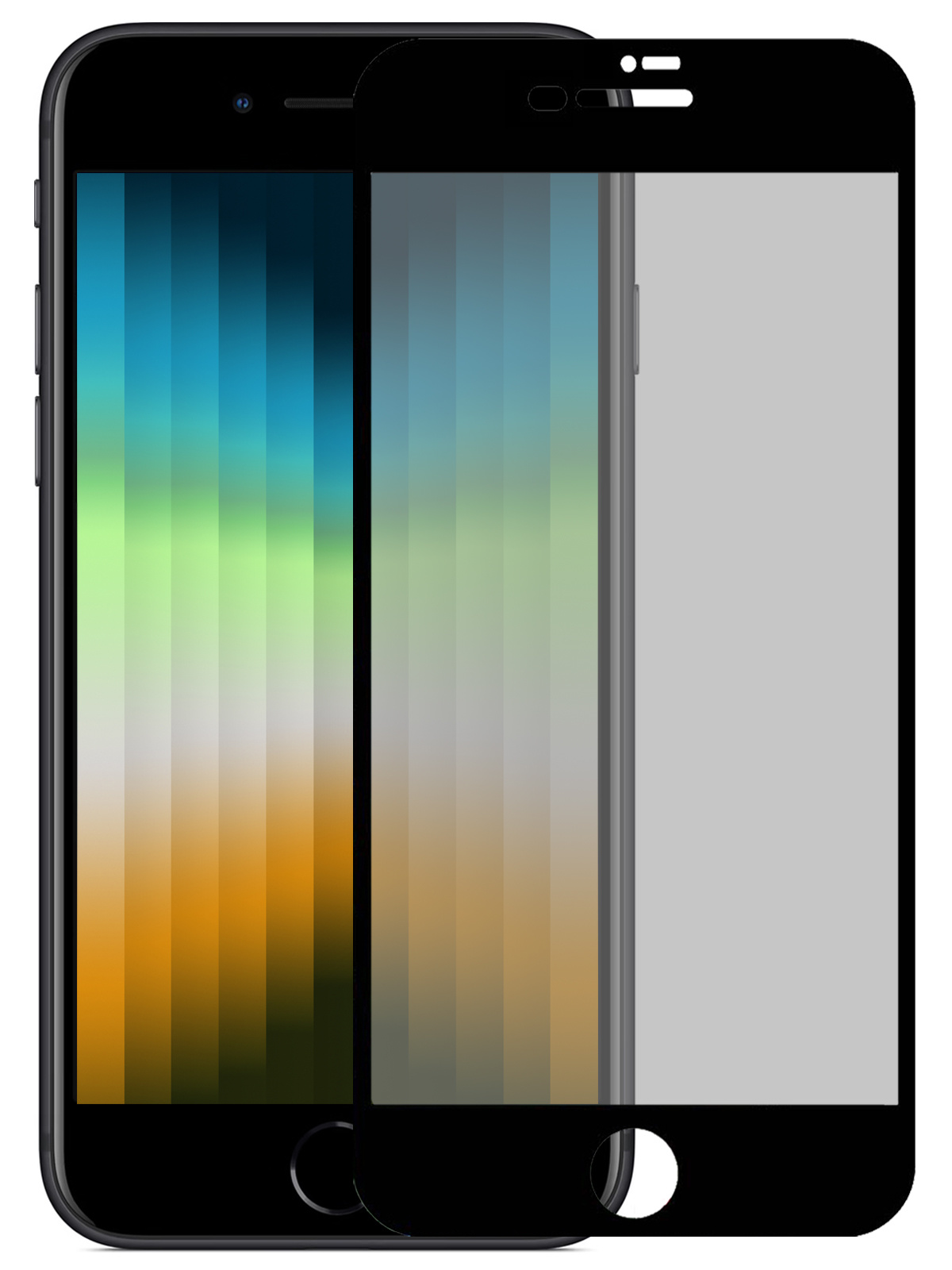 NoXx Screenprotector Geschikt voor iPhone SE 2022 Screenprotector Privacy Tempered Glass Gehard Glas Display Cover